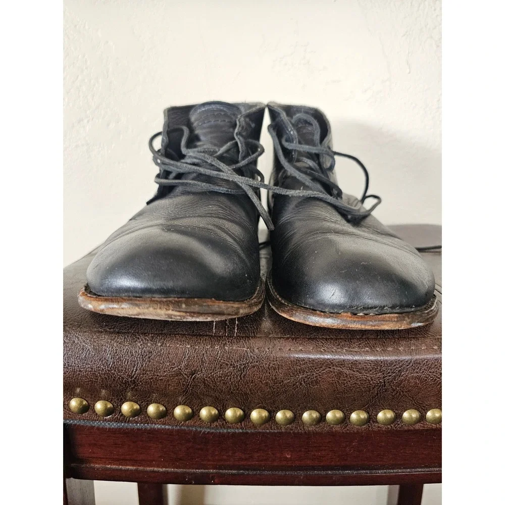 Vintage Shoe Company Black Leather Chucca Streetwear Smart Casual Boots sz 12M‎